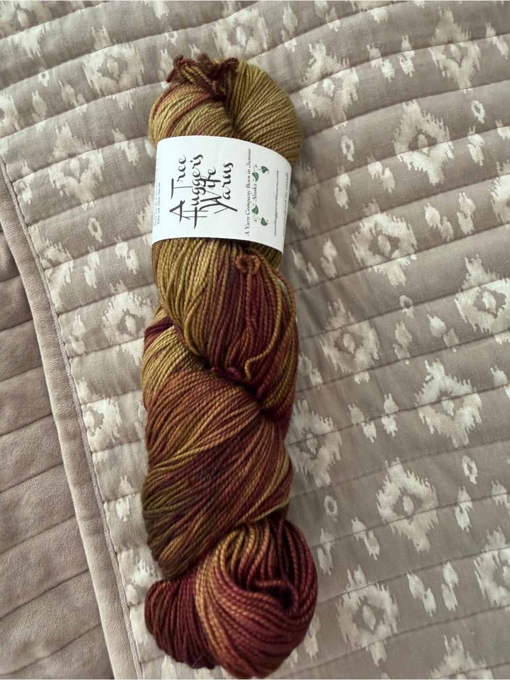 A tree hugger yarn Hand-Dyed Yarn - Autumn Multicolor